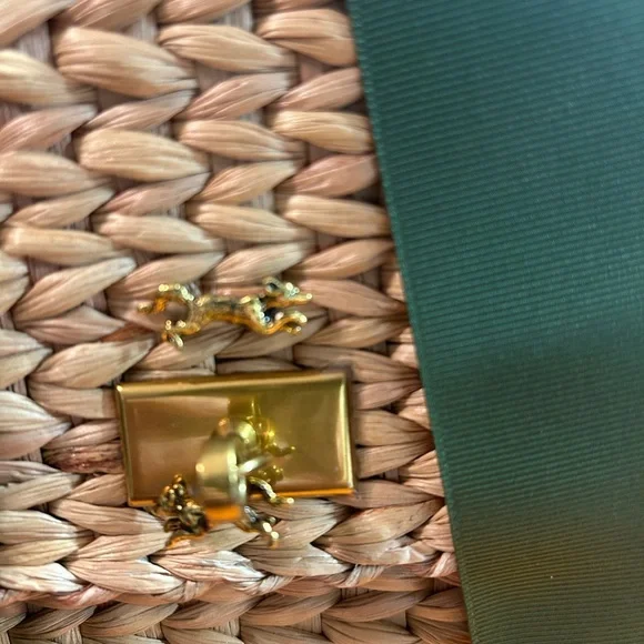 MME.MINK Mme Mink Lady Jane Bag with Moss Ribbon Handle MSRP: $475 Sale: $300 LN - Picture 6 of 13